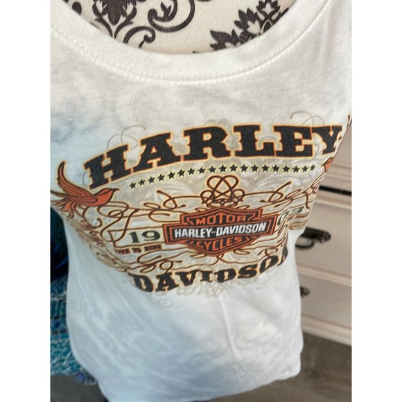 Vintage women’s Harley Davidson, white graphic T-shirt, medium - Picture 7 of 8